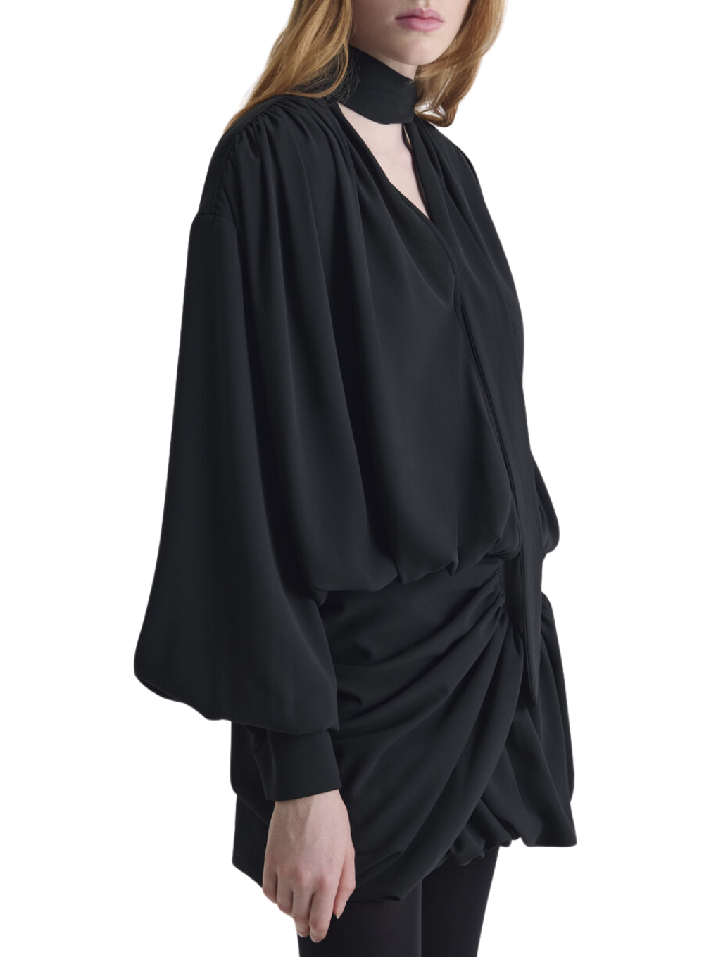 BOUNCE DRAPED MINI DRESS